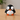 Goofy eyes penguin figurine