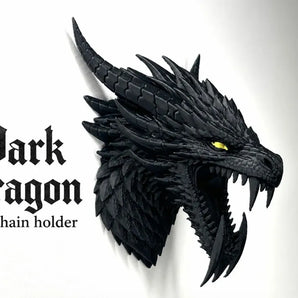 Dark Dragon Keychain Holder